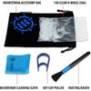 ENHANCE O Rings Mechanical Keyboard Dampener - Quiet Switch Dampeners Kit 50A Clear (140pcs), Keycap Puller, Keyboard Brush, Cloth and Accessory Bag