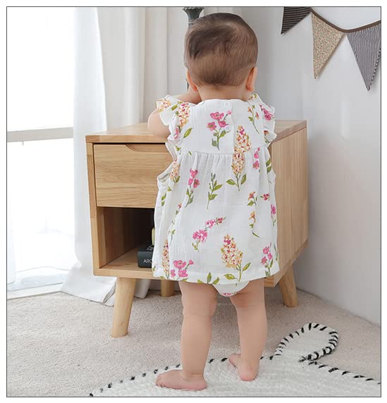 Baby koi Baby Summer Short Sleeve Hair Casual Perfect for Shrine and as a Cherry 90cm Clothes, Girls' Dress, Shorts, Pants, Accessory, Wear, Visits,