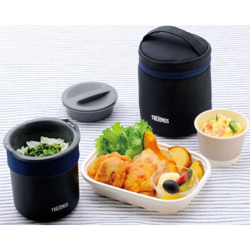Thermos Изолированный контейнер для риса Прибл.. 0.8 Перейти Черный JBP-360 BK
