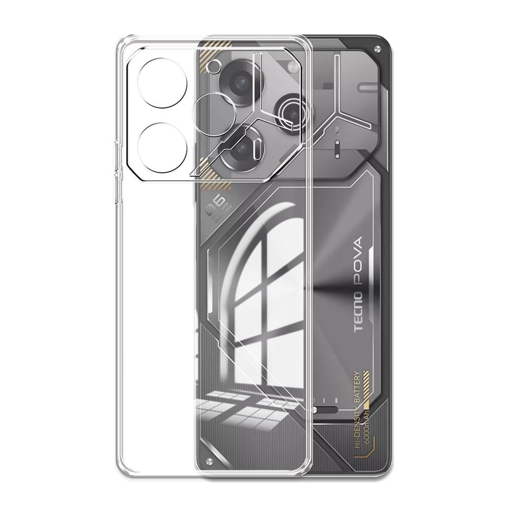Для Tecno Pova 6 Pro 5G LI9 чехол прозрачный силиконовый мягкий чехол для телефона Tecno Pova 6 5G противоударный защитный чехол на Pova6 Pro LI9 Funda