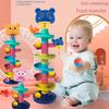 Rainbow Educational Stacking Tower: Children's Rolling Ball Toy