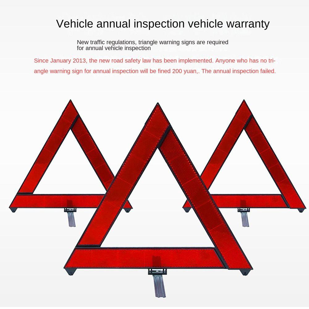 Car Emergency Breakdown Warning Triangle Red Reflective Safety Car Reflect