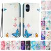 Роскошный кожаный чехол-книжка Butterfly Family с росписью для Sony Xperia 5 IV / 10 IV, Xperia 1 V / 5 V / 10 V, Xperia 1 VI, 5 VI, 10 VI.