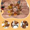 Fall Wreath 25cm Festival Table Decorative Harvest Thanksgiving Decor