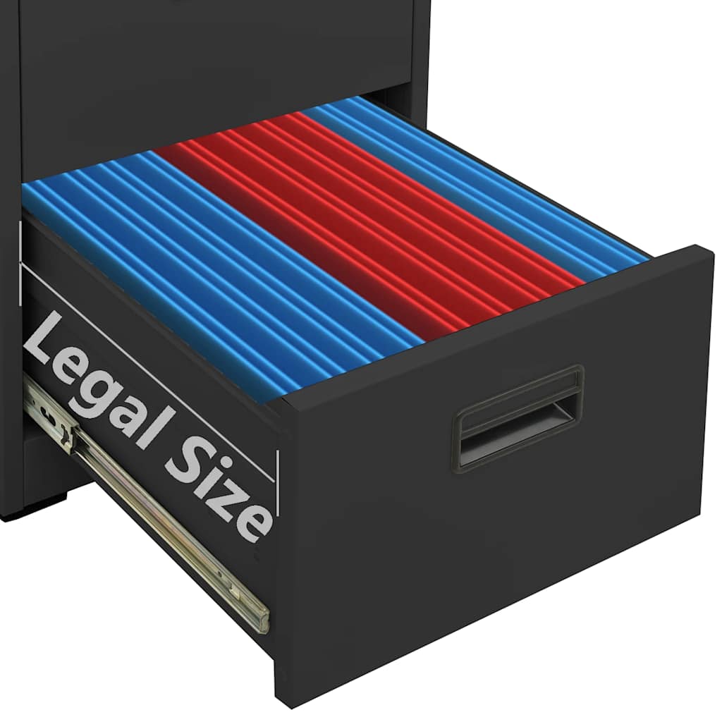 Filing Cabinet Anthracite 46 x 62 x 72.5 cm Steel
