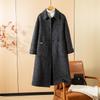 Women's Double-Sided Cashmere Over-the-Knee Coat - 2025 Autumn/Winter Lapel Style