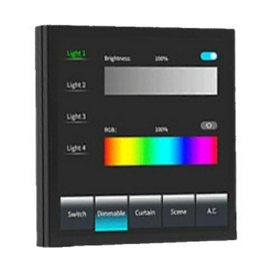 Graffiti 4" Smart Touch Screen with 4-Way Relay Switch & Offline Voice Control