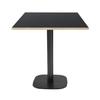 Table 70 X 70 Cm - Round Model Black Wooden Edges