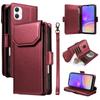 For Samsung Galaxy A07 4G/A06 5G/A06 4G Case with Multi-Card Holder and Strap PU Leather Phone Cover Stand