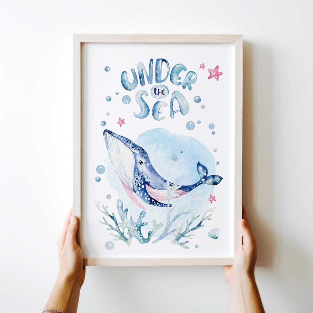 Плакат детская комната кит рейтинг