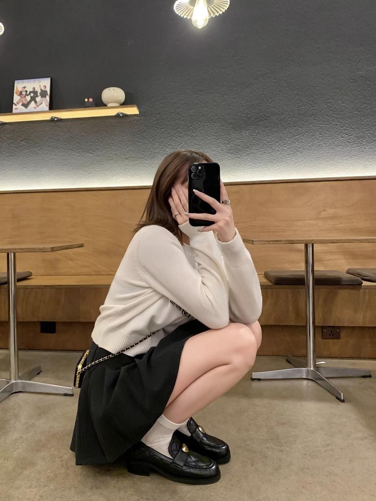 Туфли маленькие ароматные ветер ромб любовь пряжка толстый каблук ленивые женские одиночные туфли осень