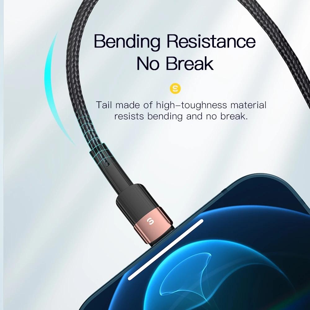 Essager USB-кабель для iPhone 14 13 12 11 Pro Xs Max X Xr 8 7 6, зарядное устройство для линии передачи данных с быстрой зарядкой для iPad, провод для мобильного телефона