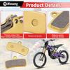 Передние и задние дисковые тормозные колодки для Surron Light Bee X/S, Segway X160 X260, Talaria Sting R MX3 MX4 Электромотоцикл для бездорожья Комплекты из 3 штук