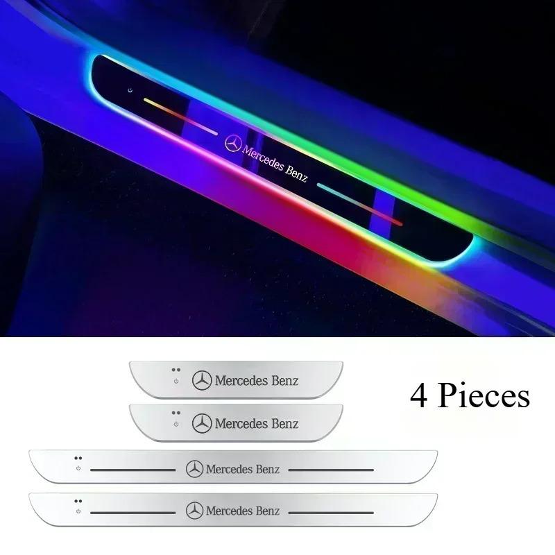 CSE1 For Mercedes Benz W203 W204 W212 W213 W209 W214 W222 W218 W176 Car Door Sill Light LED Welcome Pedal Projector Threshold Lamp