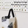 Breathable Cloth Plastic Bag Holder Pull-out Hanging Bag  Kitchen Storage Accessories