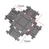 Train Track Accessories Left And Right Oblique Cross Track Small Particle Building Block Train Track Train Assembly Scene