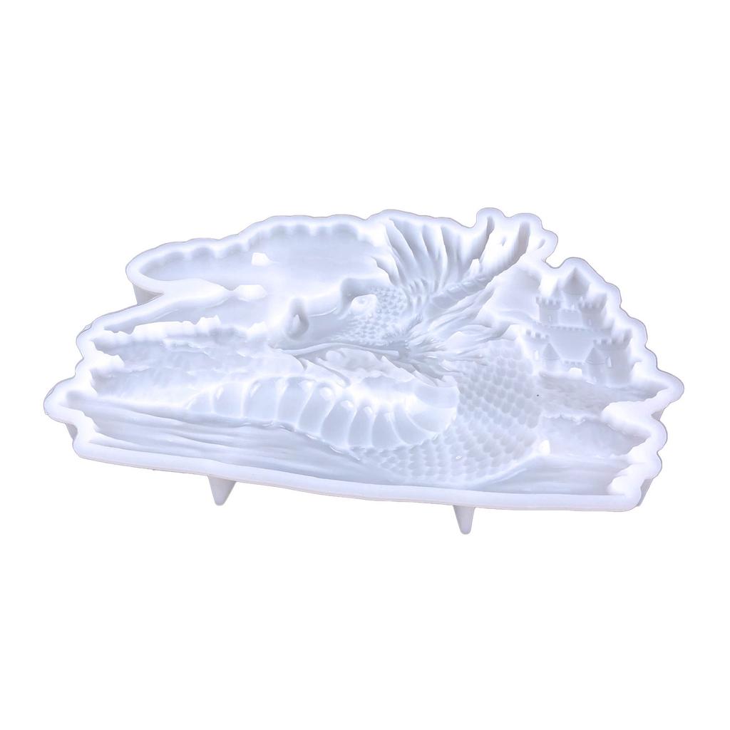 Сделай сам Форма для настенного подвеса в виде дракона Скандинавские украшения Силиконовая форма Трехмерный подвес для гостиной Форма для смолы