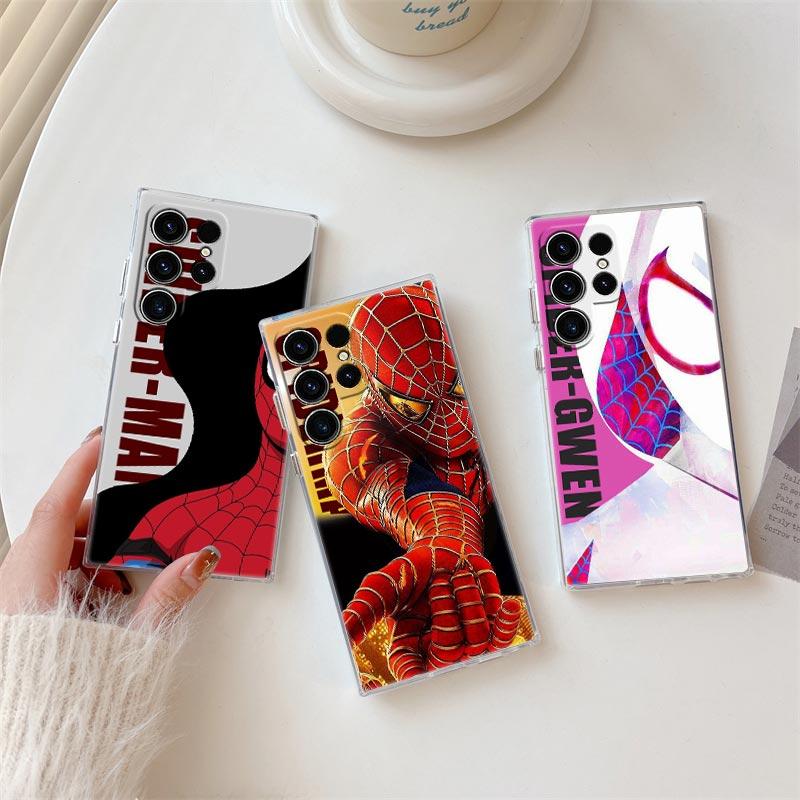Прозрачный чехол The Avengers Spiderman Marvel для Samsung Galaxy S26 S25 Ultra S24 S22 S26 Plus S20 S23 S21 S25 FE Прозрачная крышка