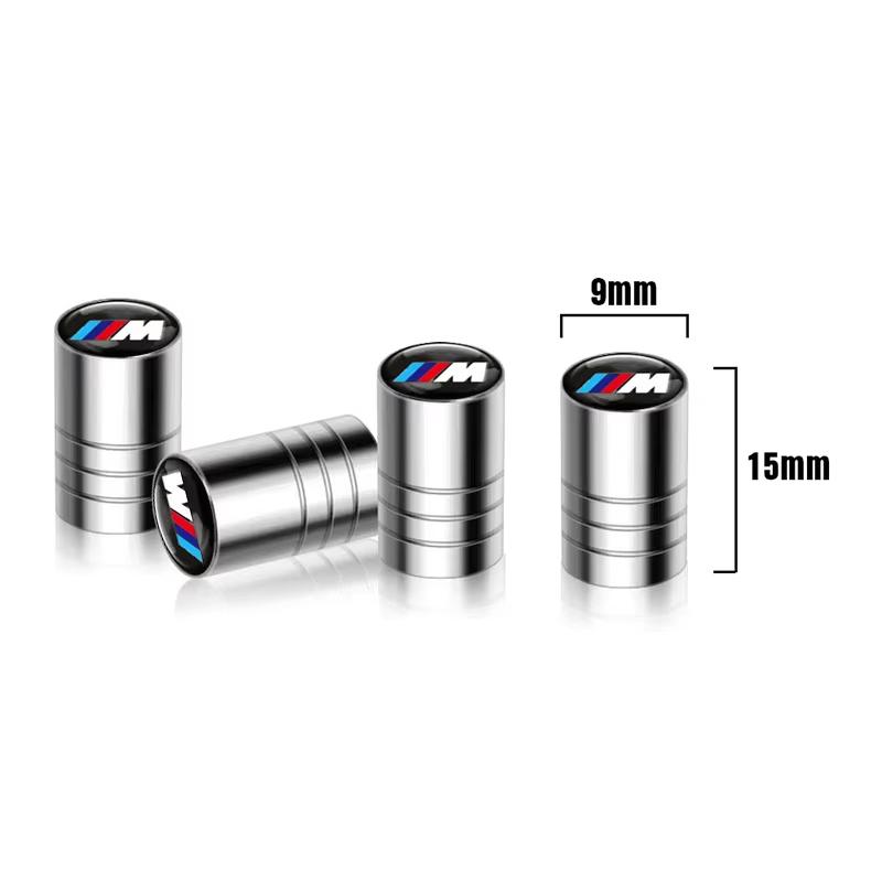 4Pcs Car Wheel Tire Valve Stem Cap Auto Air Stem Cover Auto Accessories for BMW M E90 E91 E92 E93 M3 E60 E61 F10 F07 M5 E63 E64