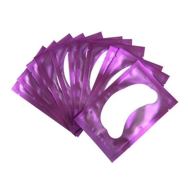 50 пар бумажных патчей для наращивания ресниц, наклейки для привитых глаз, 7 цветов, наклейка для ресниц под глазами