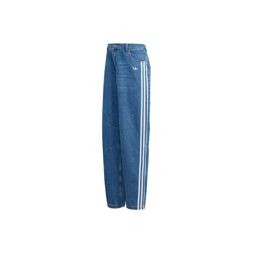 adidas Оригинальные FW25 Мешковатые GFX Джинсы из денима Модные Женские брюки KC6278