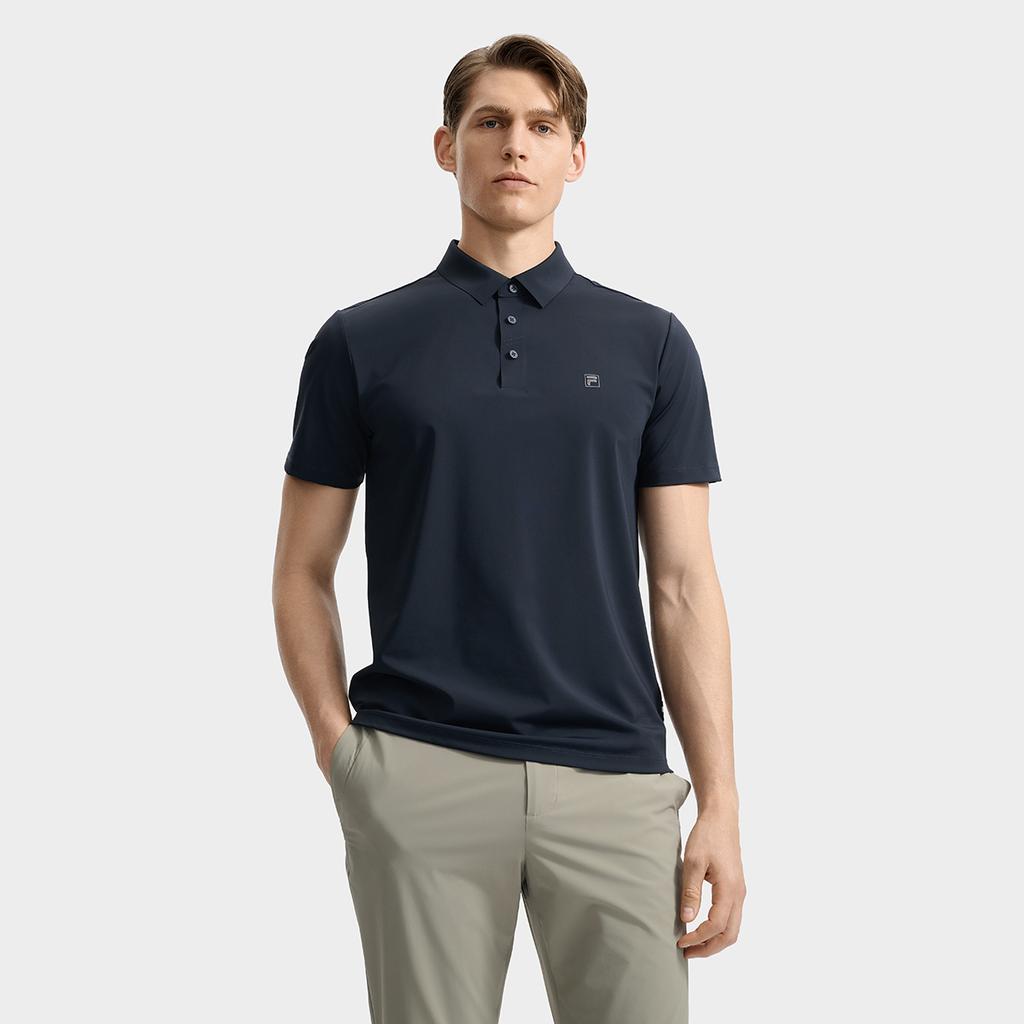 New FILA WHITE Polo Shirt Men's Legend Blue F11M533110F-NV