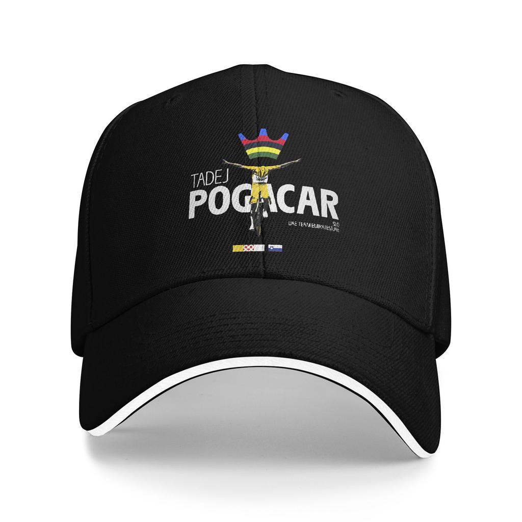 Tadej Pogacar Cycling Sun Baseball Cap Summer y2k Cute Trucker Hat For Women Unisex Running Hippie Baseball Caps
