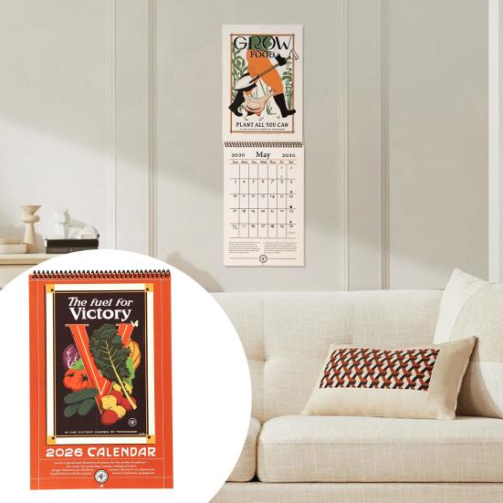 Настенный календарь Янв 2026 - Дек 2026 12-месячный планировщик