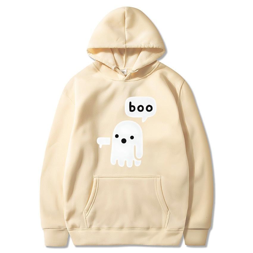 Autumn and winter new cartoon printed hoodie classic style college style pullover daily fashion warm hoodie casual