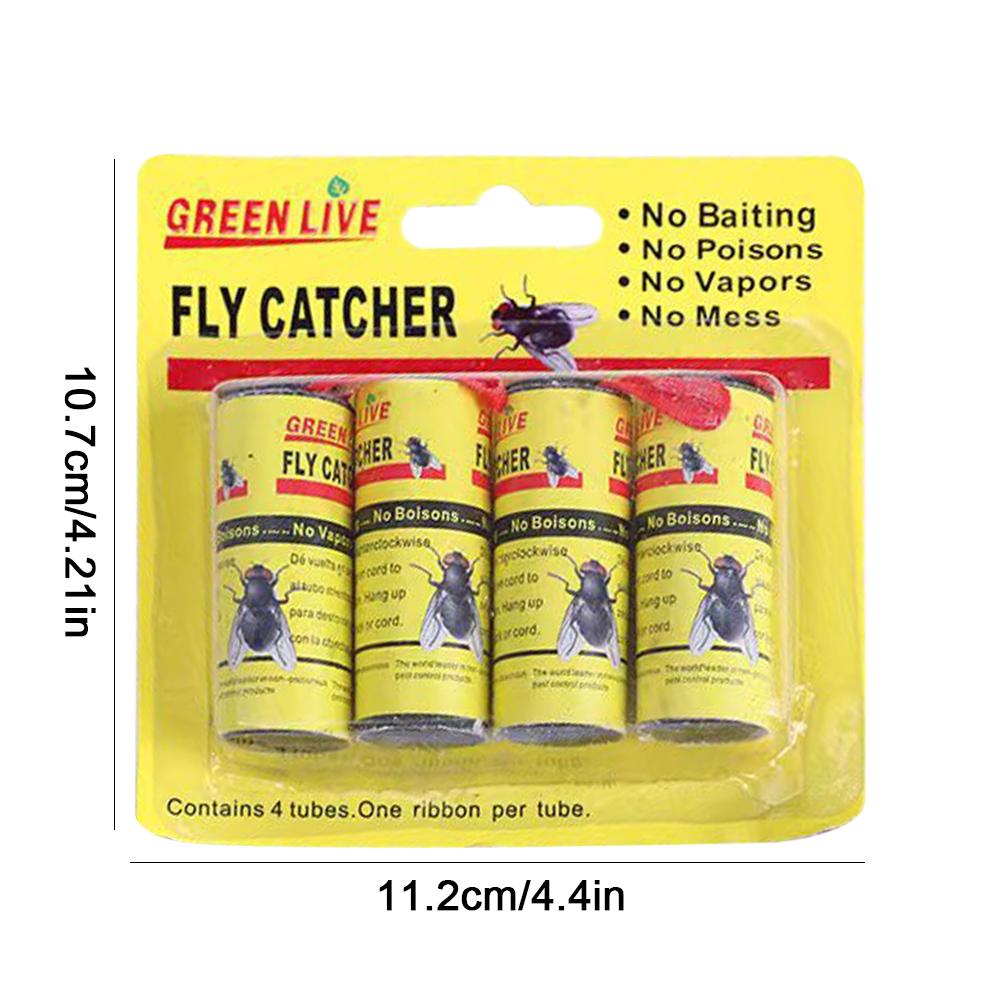 Полоски для мух, прочная клейкая липкая ловушка для фруктовых мух для домашней кухни (желтый)