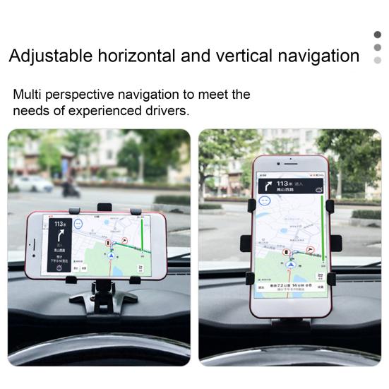 Автомобильный держатель для телефона с вращением на 360 градусов, клипсовый автомобильный держатель для телефона, присоска на приборную панель/лобовое стекло, подставка для мобильного телефона для смартфонов 3"-7"