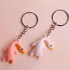 Car Key Chain Pendant Pendant Keychain Delicate Simple Funny Hanging Duck Key Chain for Girls Couple Bag