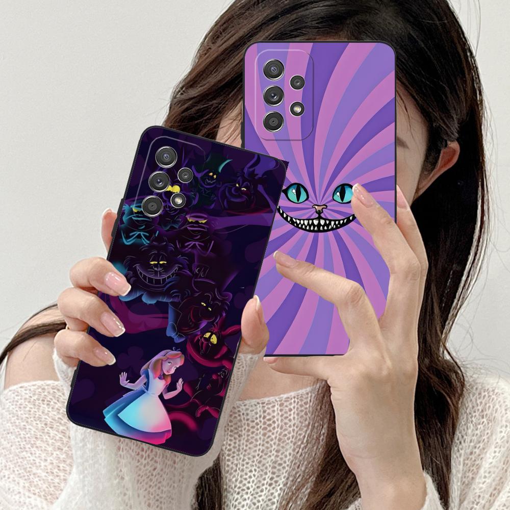 Чехол для телефона 'Кот Чешир' для Samsung Galaxy A73 72 71 70 56 55 54 53 52 36 35 34 23 16 15 5G Цветная Печать Смартфон Красивый