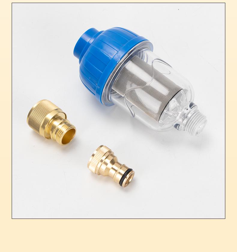 Комплект предварительного фильтра для автомойки высокого давления с быстросъемным ниппелем и фильтрующей сеткой