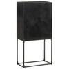 Sideboard Black 60 x 30 x 120 cm Solid Acacia and Mango Wood