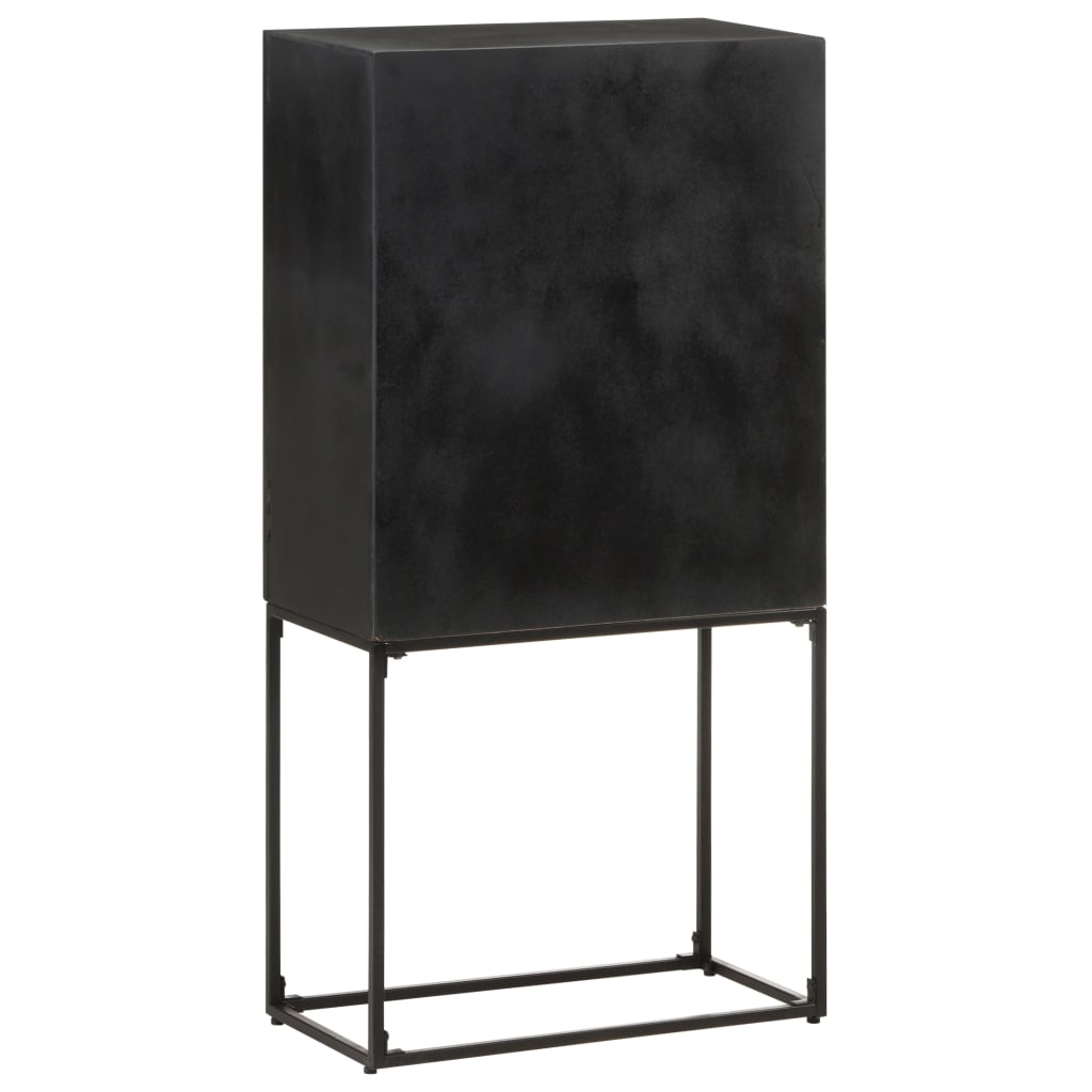 Sideboard Black 60 x 30 x 120 cm Solid Acacia and Mango Wood
