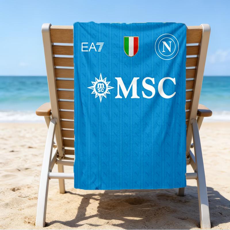 Ultra-Soft Beach Towel with Napoli Theme,Ideal for Pool - Camping, Diving - Perfect Travel Essential, Vibrant Beach Towel.