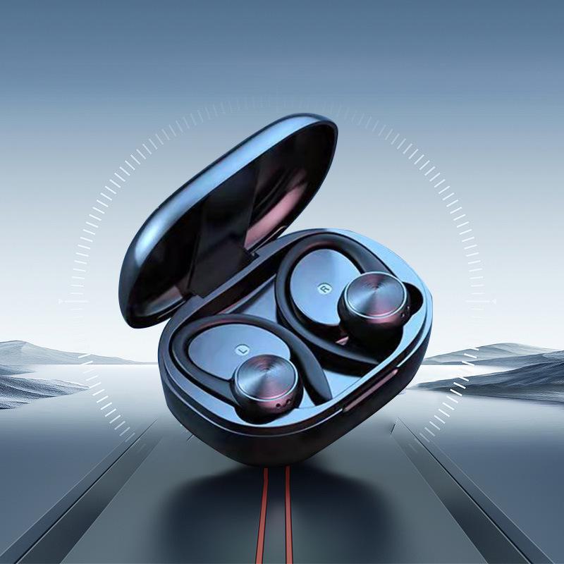 Беспроводная Bluetooth-гарнитура TWS In-Ear Wireless 5.0 с удобным креплением на ухе, цифровым дисплеем, защитой от пота и шумоподавлением