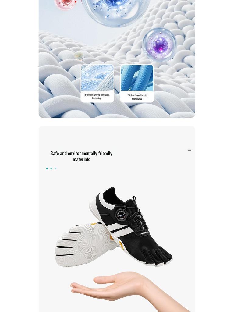 Обувь GallonShark Barefoot с пятью пальцами для йоги и пилатеса для занятий в помещении