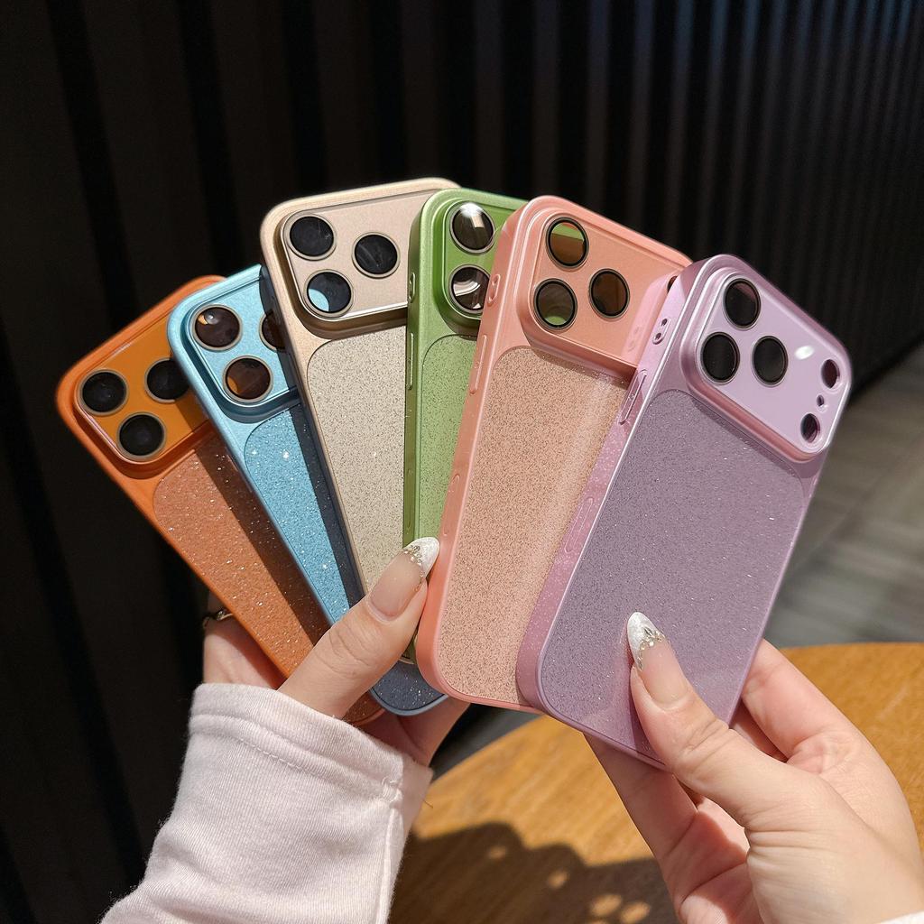 Чехол Lux Glitter с полным покрытием для iPhone 17 Pro Max с защитой камеры и противоударными свойствами