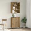 VidaXL Buffet avec armoire murale chêne artisanal bois d'ingénierie, meuble de rangement, meuble de rangement de cuisine, 3329224