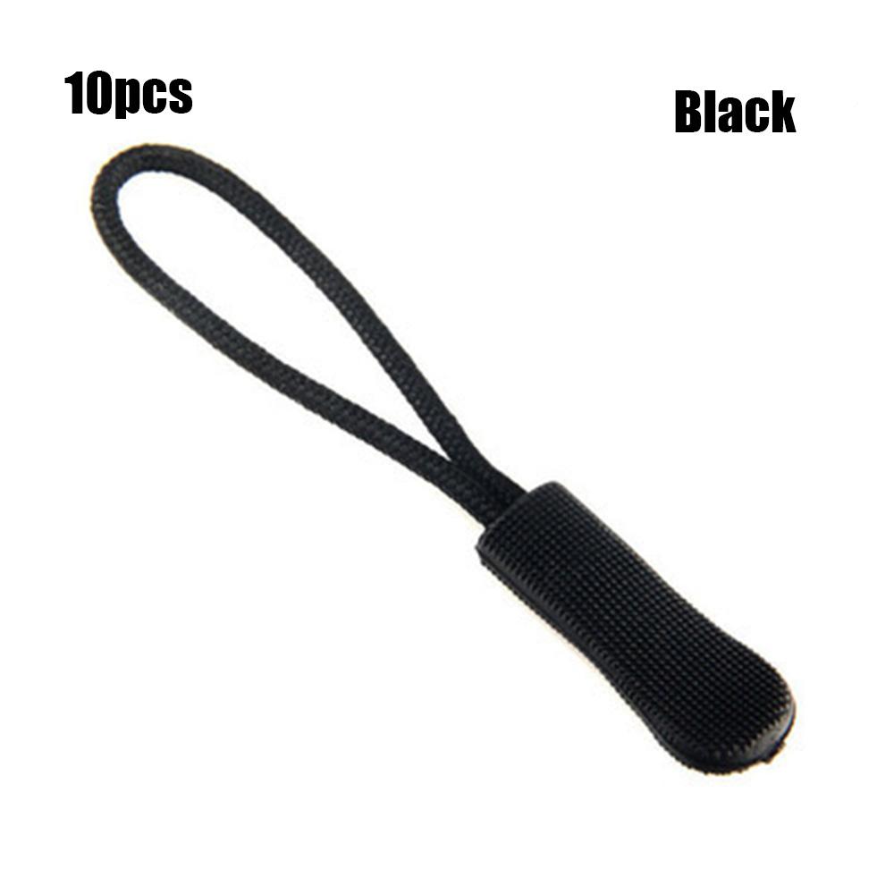 10 шт./упак. Запасной шнурок-бегунок для молнии рюкзака, куртки, веревочные pullers, зажим-пряжка для сумок, бегунок на молнии, чемодан, инструменты для дорожной одежды