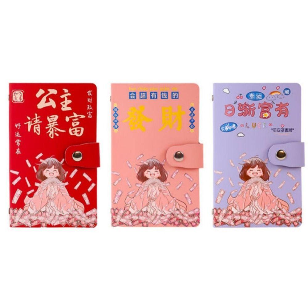 50 Sheets Money Saving Challeng Book Cartoon Letter Planner Organizer Cash Budget Notebook  Unisex