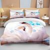 10 размеров Комплекты постельного белья Lover White Swan, пододеяльник с изображением животных, комплект постельного белья и наволочки с изображением животных, синее розовое одеяло