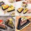 50Pcs Disposable Cake Slice Boxes Triangular Dessert Containers Cheesecakes Box  Wedding Party