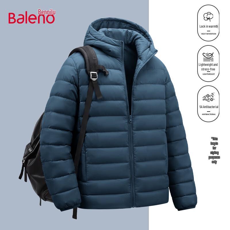Baleno Men's Minimalist Hooded Padded Jacket