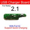 Плата USB-порта для зарядки для Nokia 1 Plus 2 2,1 3 3,1 Plus, разъем для зарядного устройства USB, разъем для платы USB-зарядного устройства, модуль, запасные части