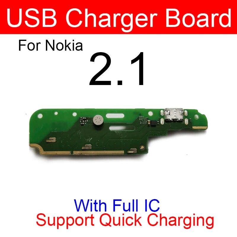 Плата USB-порта для зарядки для Nokia 1 Plus 2 2,1 3 3,1 Plus, разъем для зарядного устройства USB, разъем для платы USB-зарядного устройства, модуль, запасные части
