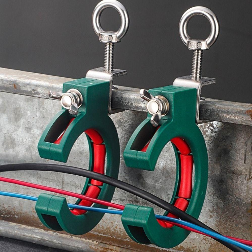 Stainless Steel Pulley Roller Adjustable Clamp Cable Tray Constructions Workers