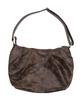 WEGO Tuck Design Big Shoulder Size Brown Bag, Gift, Simple, Women's, F,